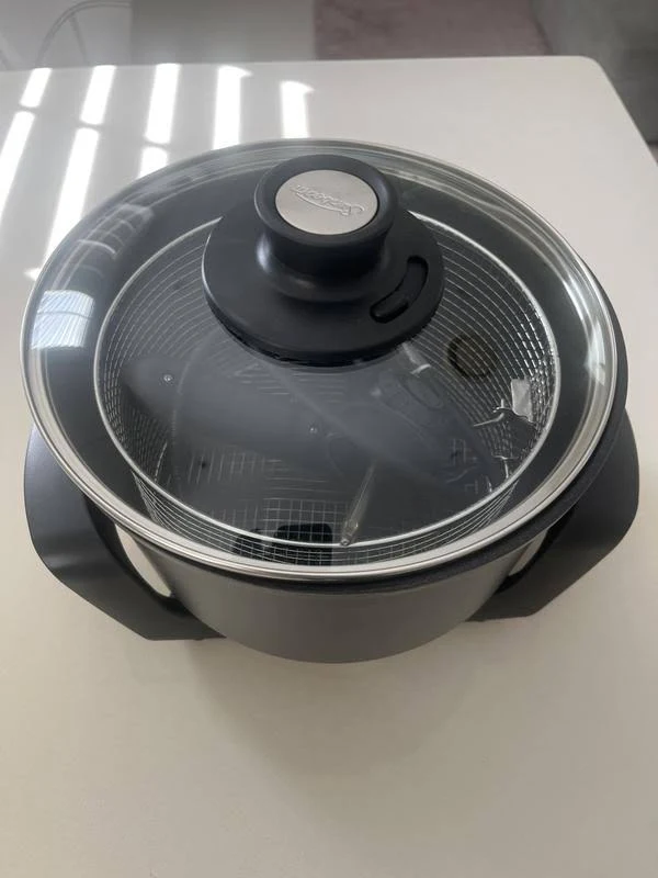 view of our own purchase testing sunbeam multi cooker deep fryers australia unboxing package arrival several weeks to months
