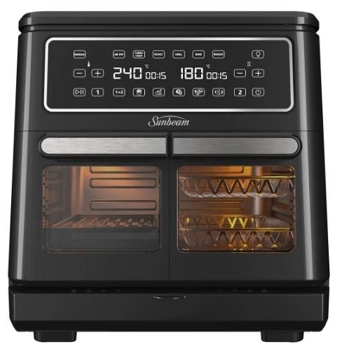 sunbeam multi zone air fryer oven afp6000bk dual air fryer australia